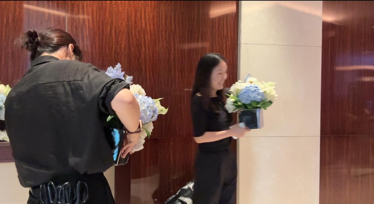 Florist at work